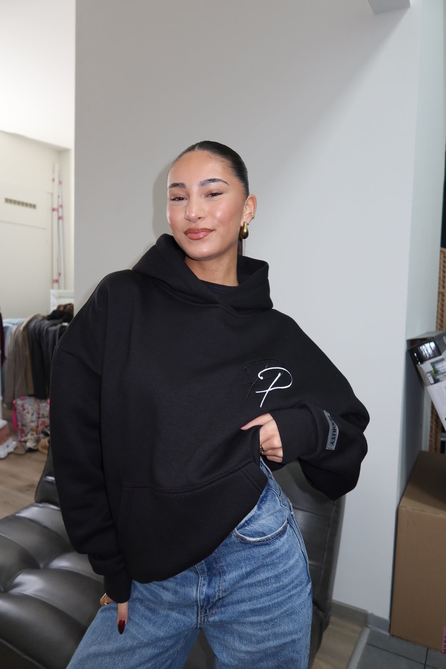 Priority signature hoodie