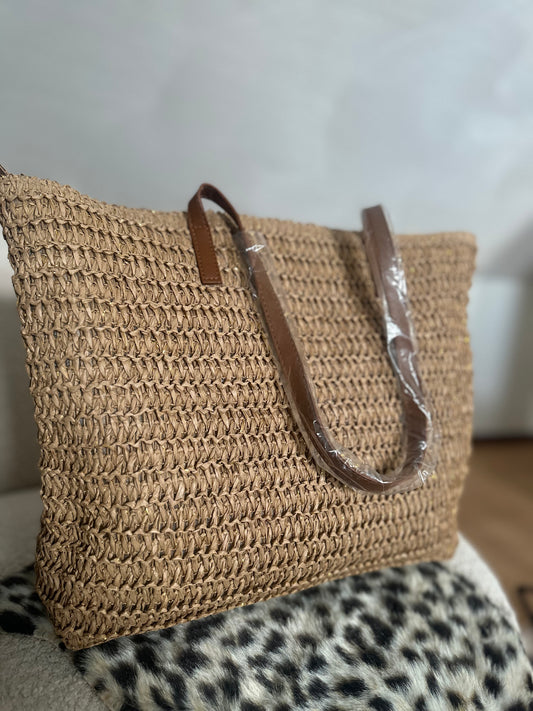 Beach bag khaki