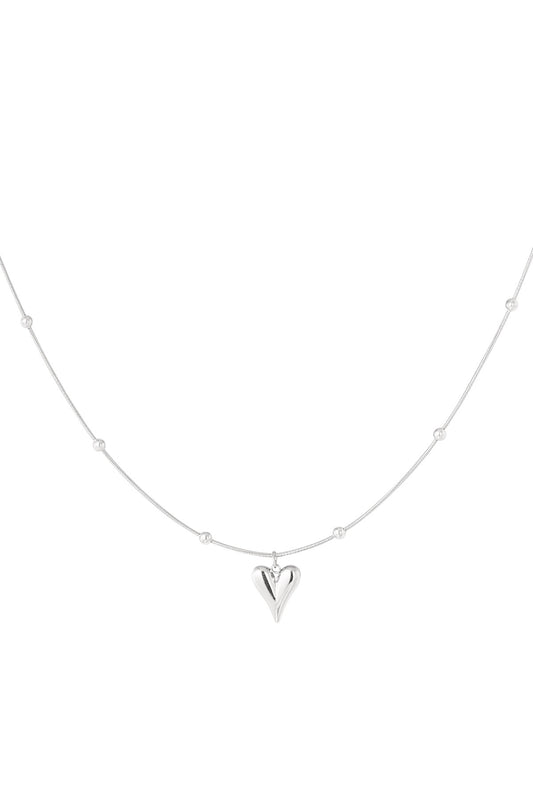 Ketting met klein hart zilver