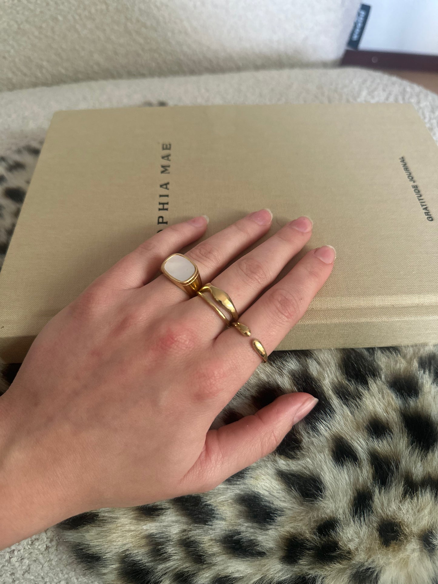Druppel ring goud
