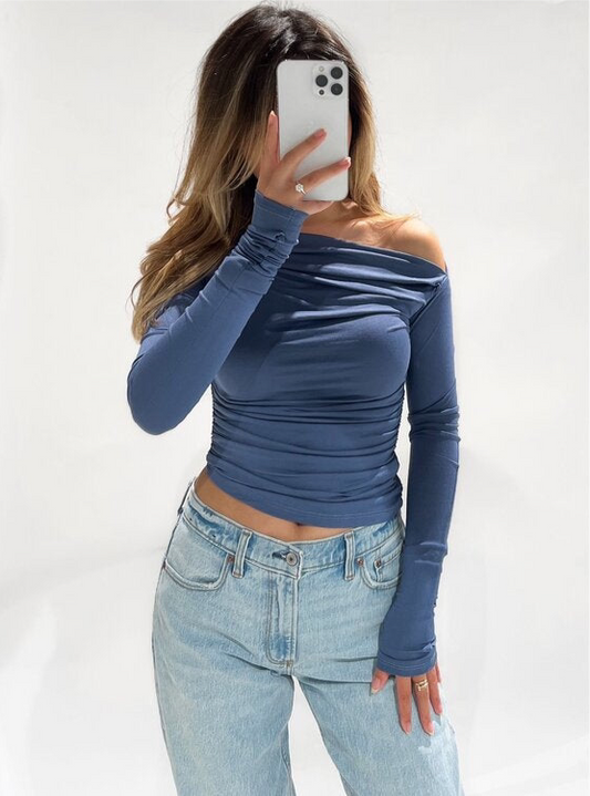 Lana Top Dark Denim