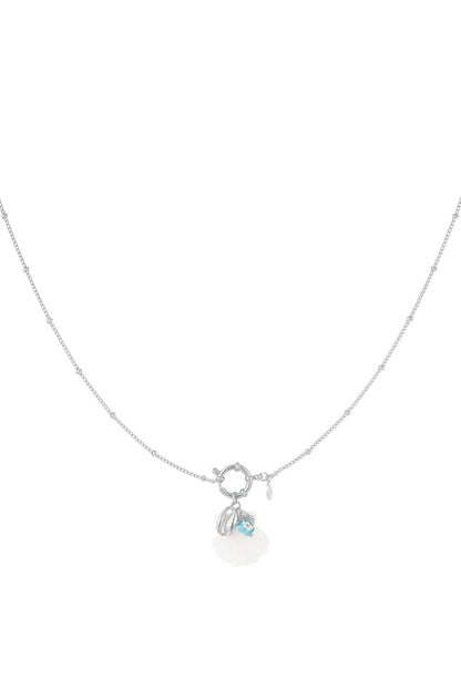 Seashell ketting zilver