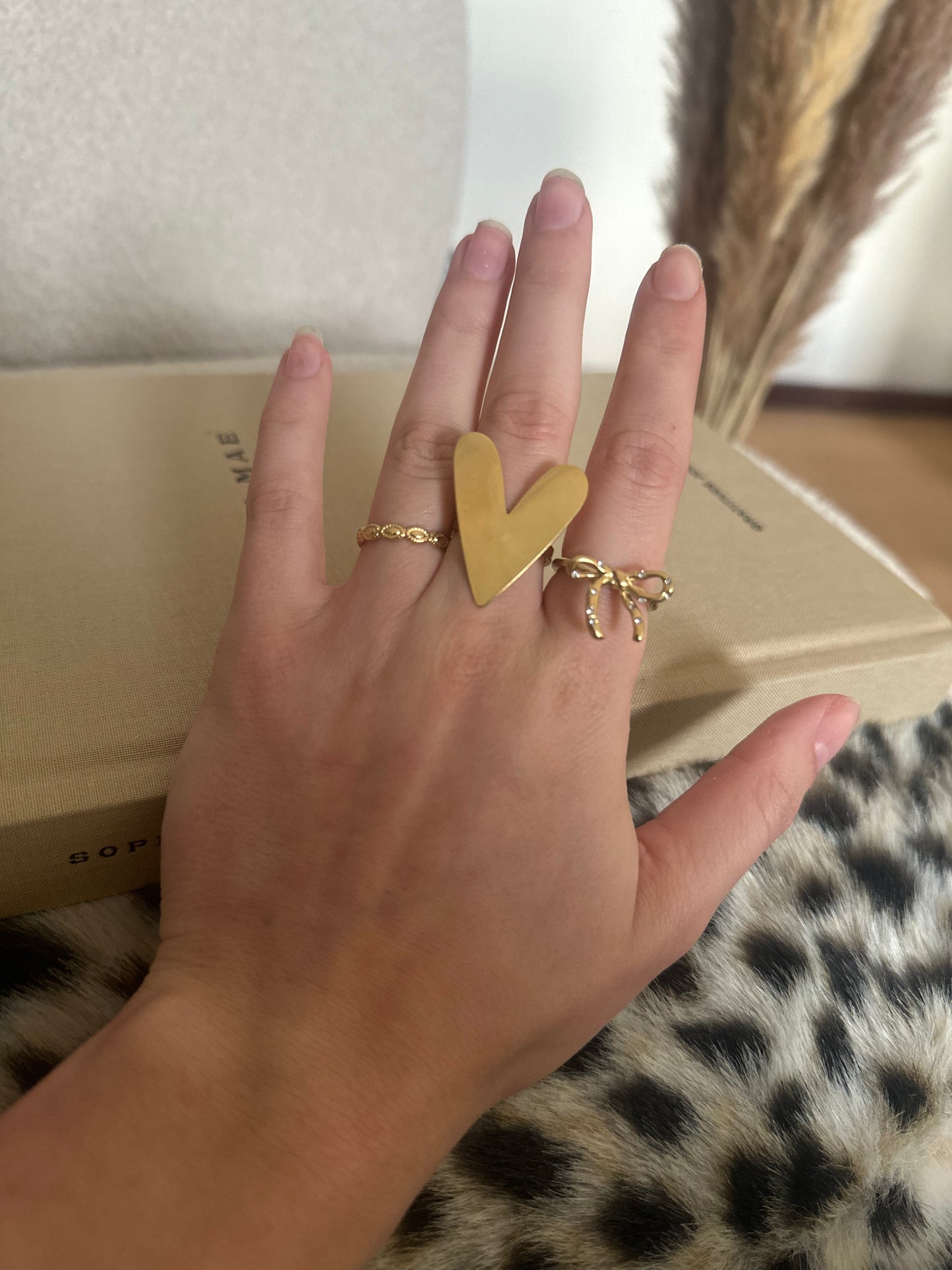 XL hart ring goud
